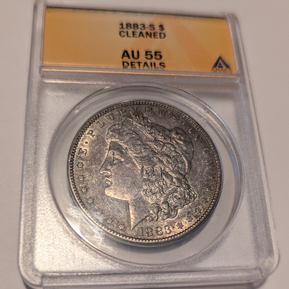 1883-S Silver Dollar Coin in Case